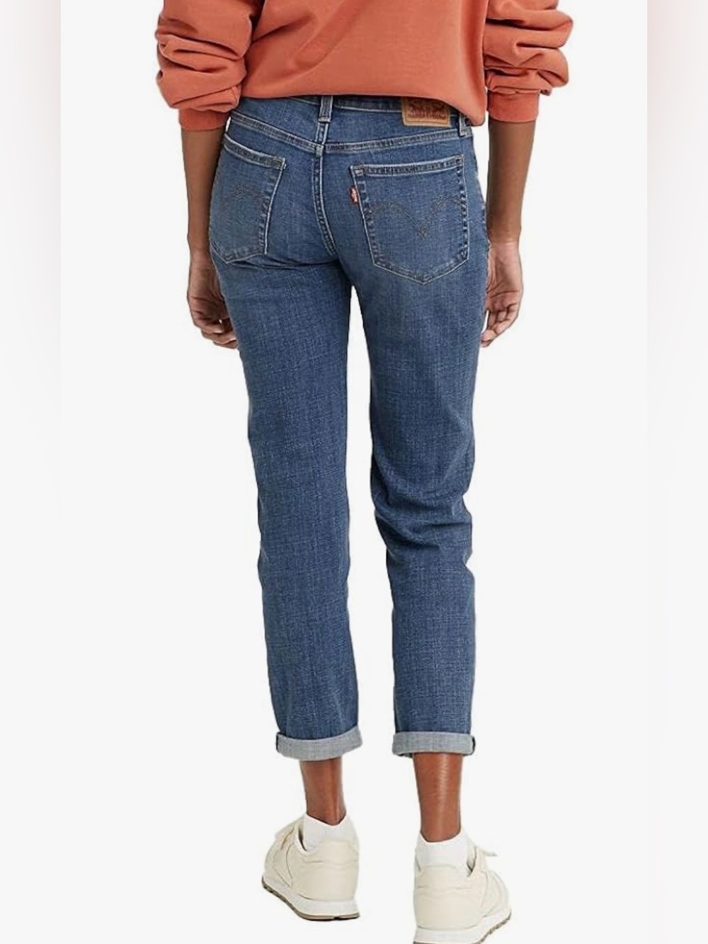 Levi's Women's Mid rise Boyfriend Fit Jeans in Medium Blue 31